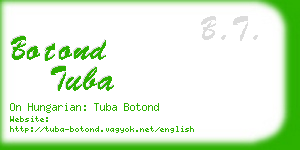 botond tuba business card